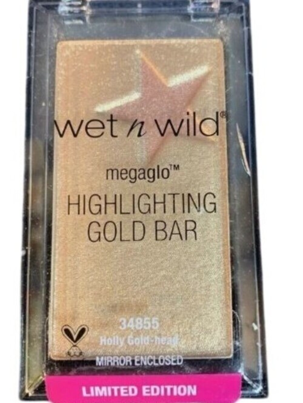 Wet n Wild Megaglo Highlighting Gold Bar Limited Edition 34855 Holly Gold-Head